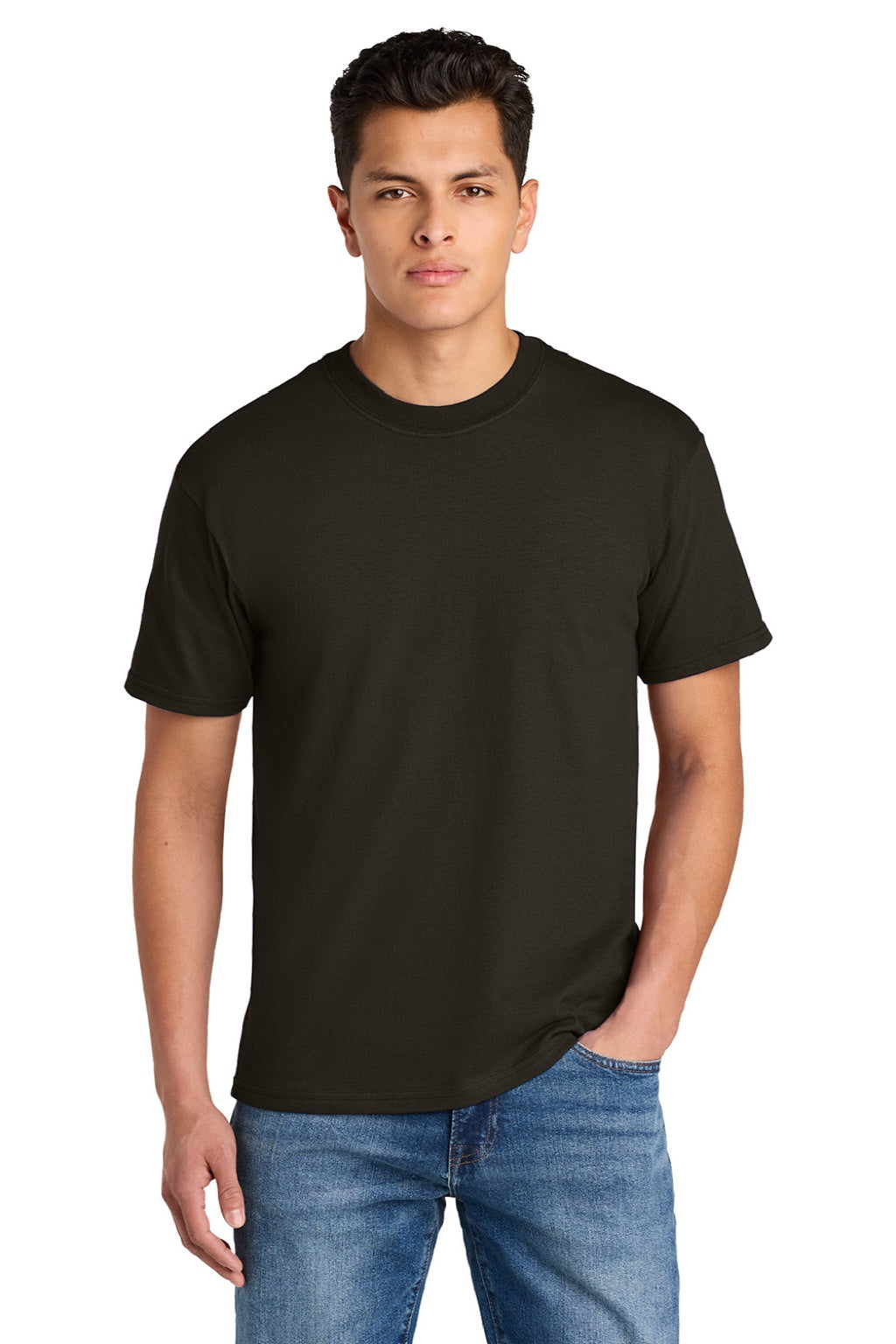 Mens Hammer Maxweight Short Sleeve Crewneck T-Shirt - Dark Chocolate Brown - COMING SOON