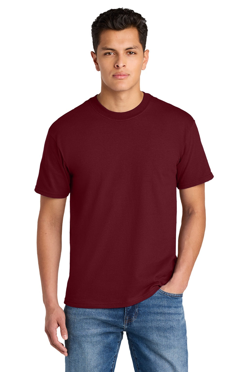Mens Hammer Maxweight Short Sleeve Crewneck T-Shirt - Garnet Red - COMING SOON