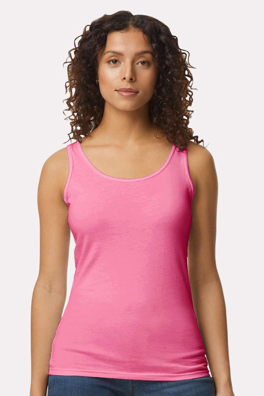 Womens Softstyle Tank Top - Azalea Pink - NEW
