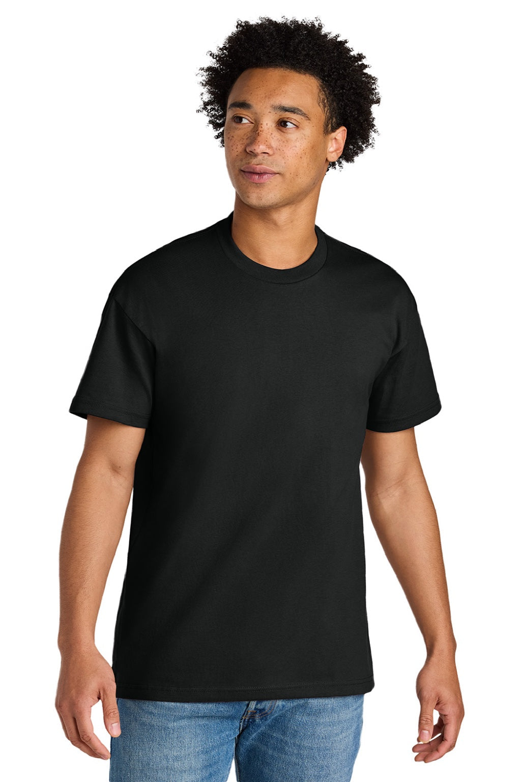 Mens Short Sleeve Crewneck T-Shirt - Black - COMING SOON