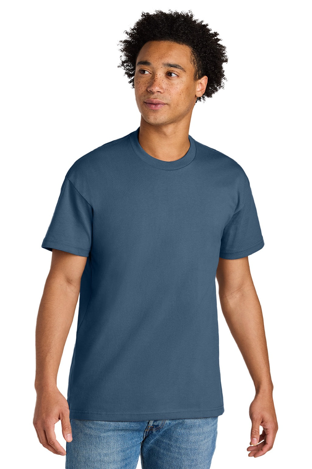 Mens Short Sleeve Crewneck T-Shirt - Blue Jean - COMING SOON