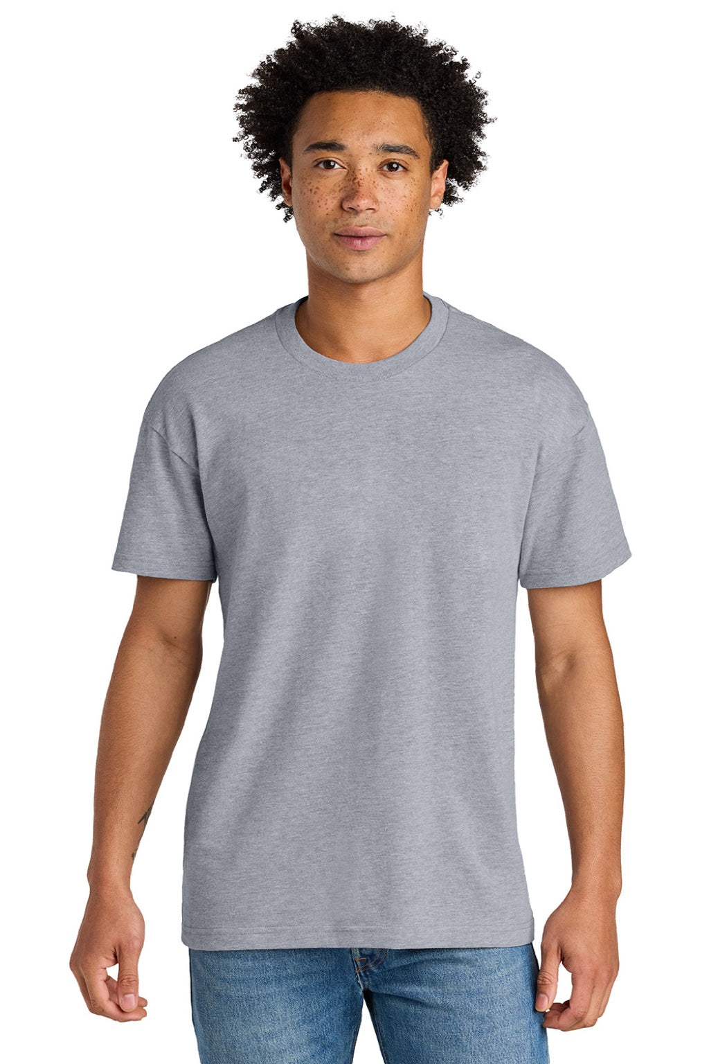 Mens Short Sleeve Crewneck T-Shirt - Heather Grey - COMING SOON