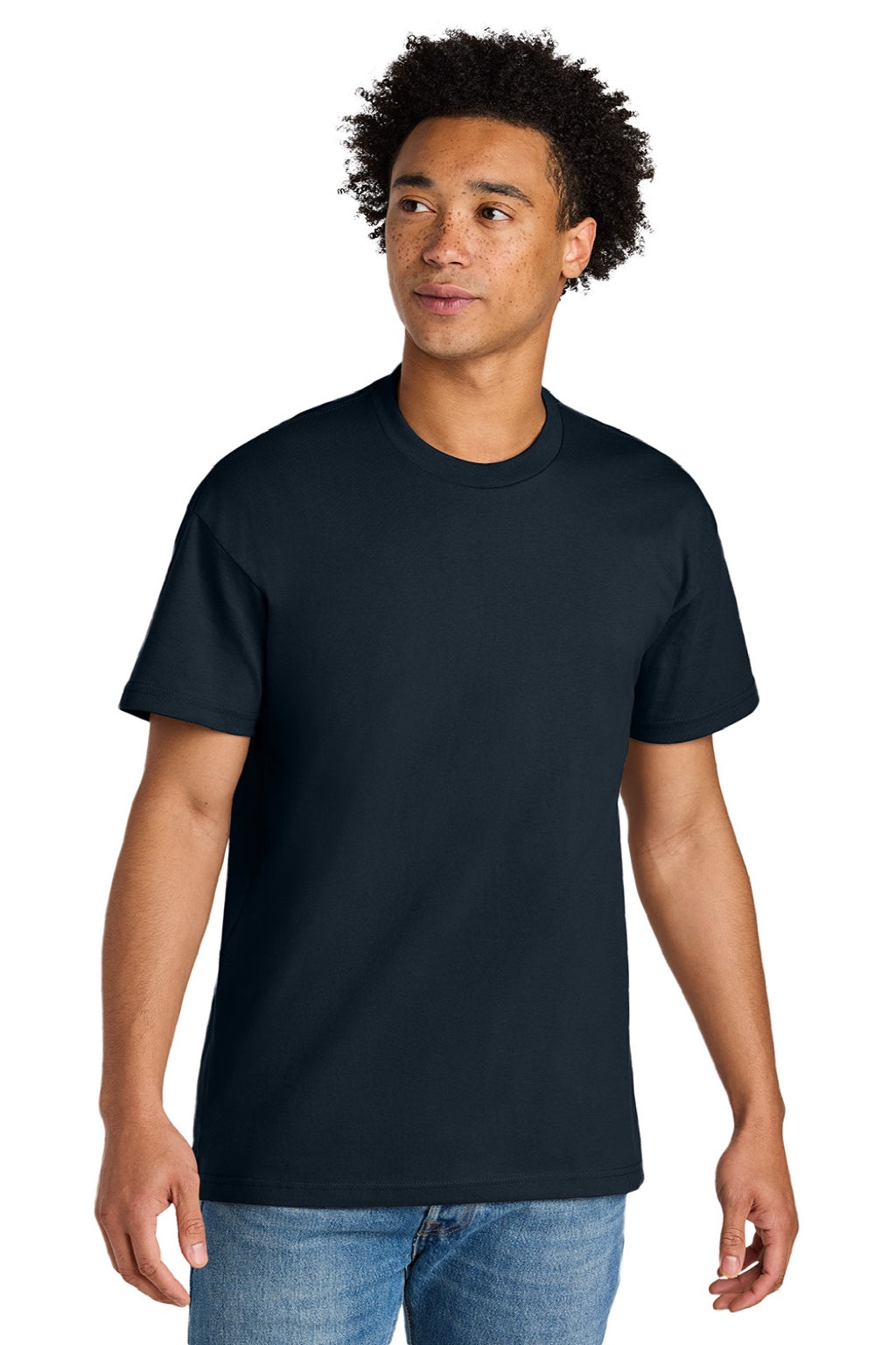 Mens Short Sleeve Crewneck T-Shirt - Midnight Navy Blue - COMING SOON