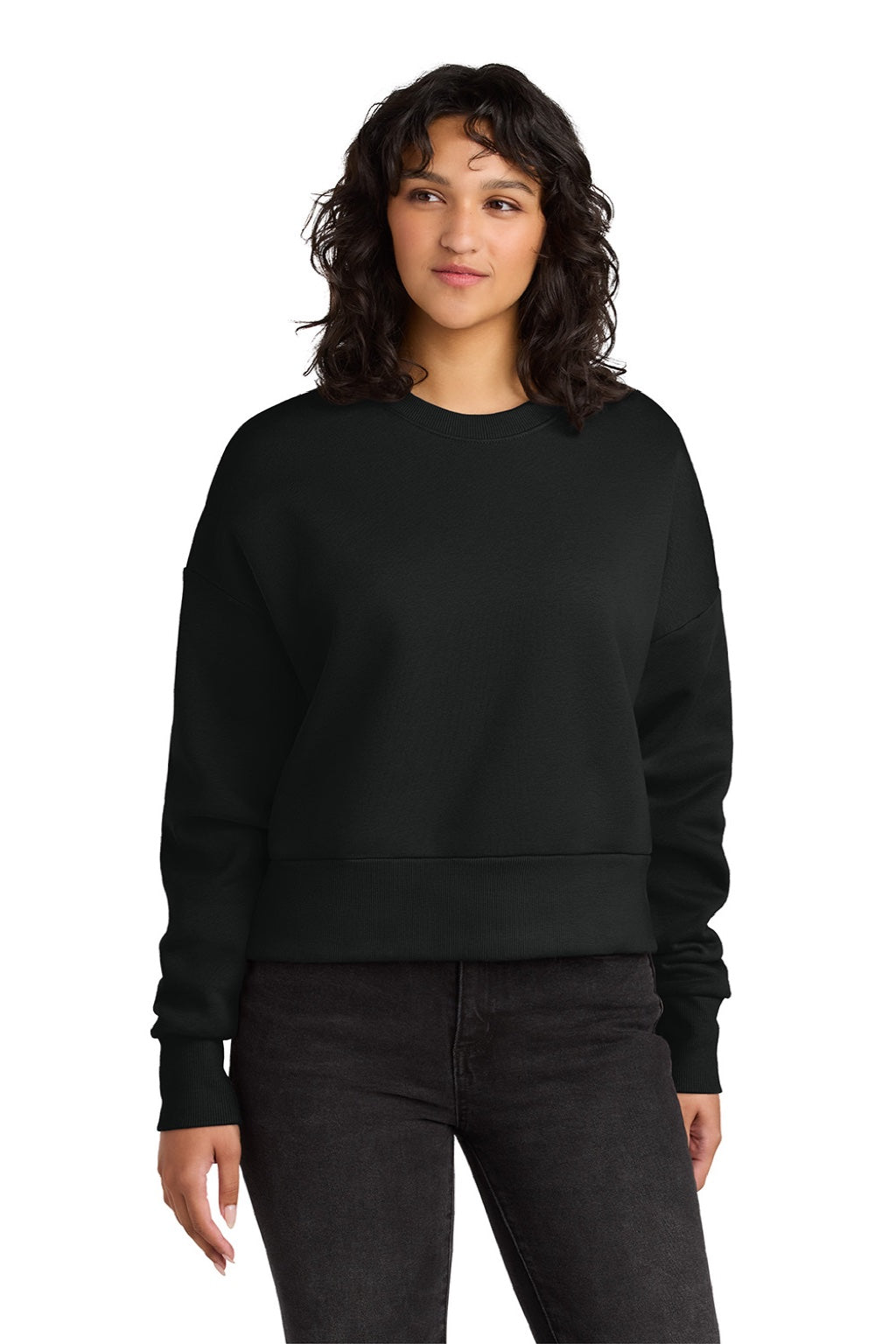 Womens Crewneck Sweatshirt - Black - COMING SOON