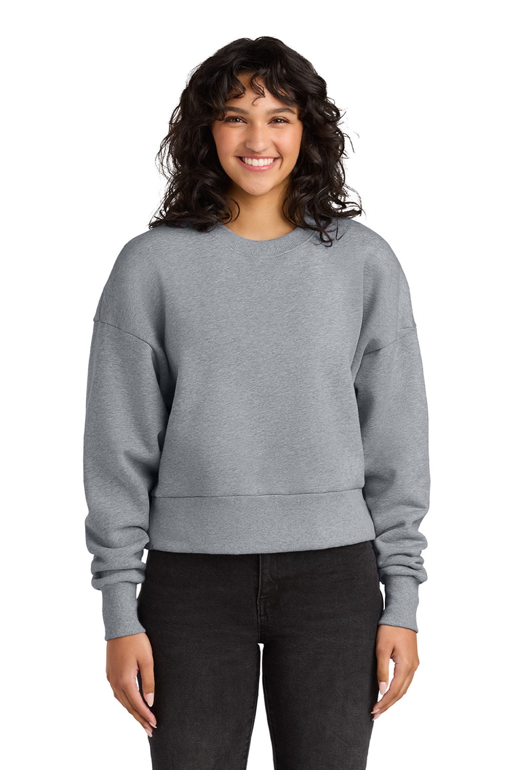 Womens Crewneck Sweatshirt - Heather Grey - COMING SOON