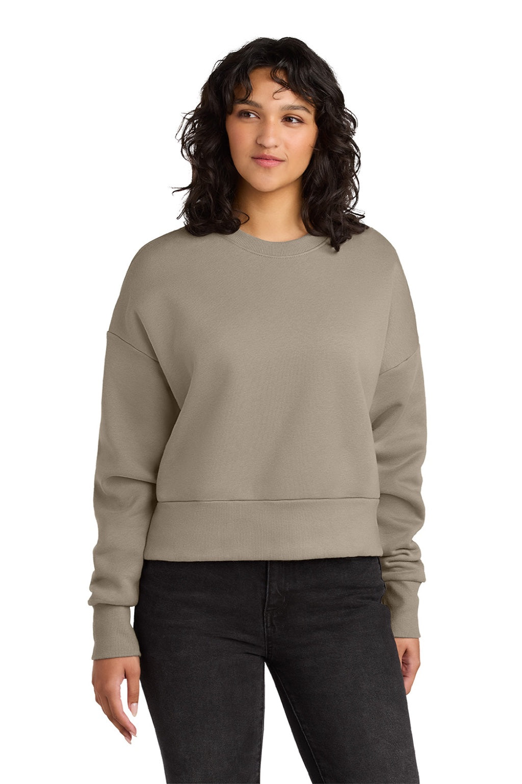 Womens Crewneck Sweatshirt - Tan - COMING SOON