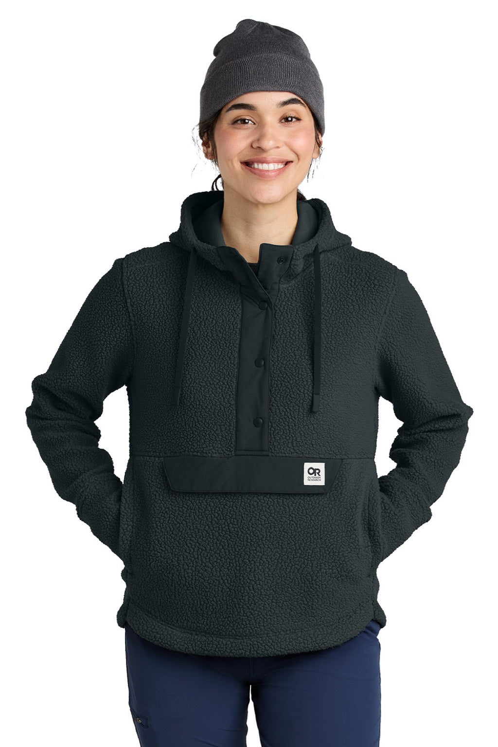 Womens Packwood Fleece Hooded Sweatshirt Hoodie - Black - COMING SOON