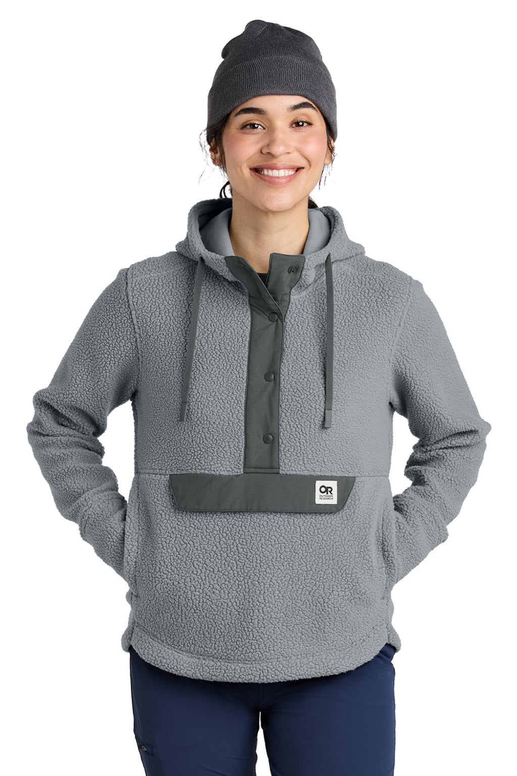 Womens Packwood Fleece Hooded Sweatshirt Hoodie - Grey - COMING SOON