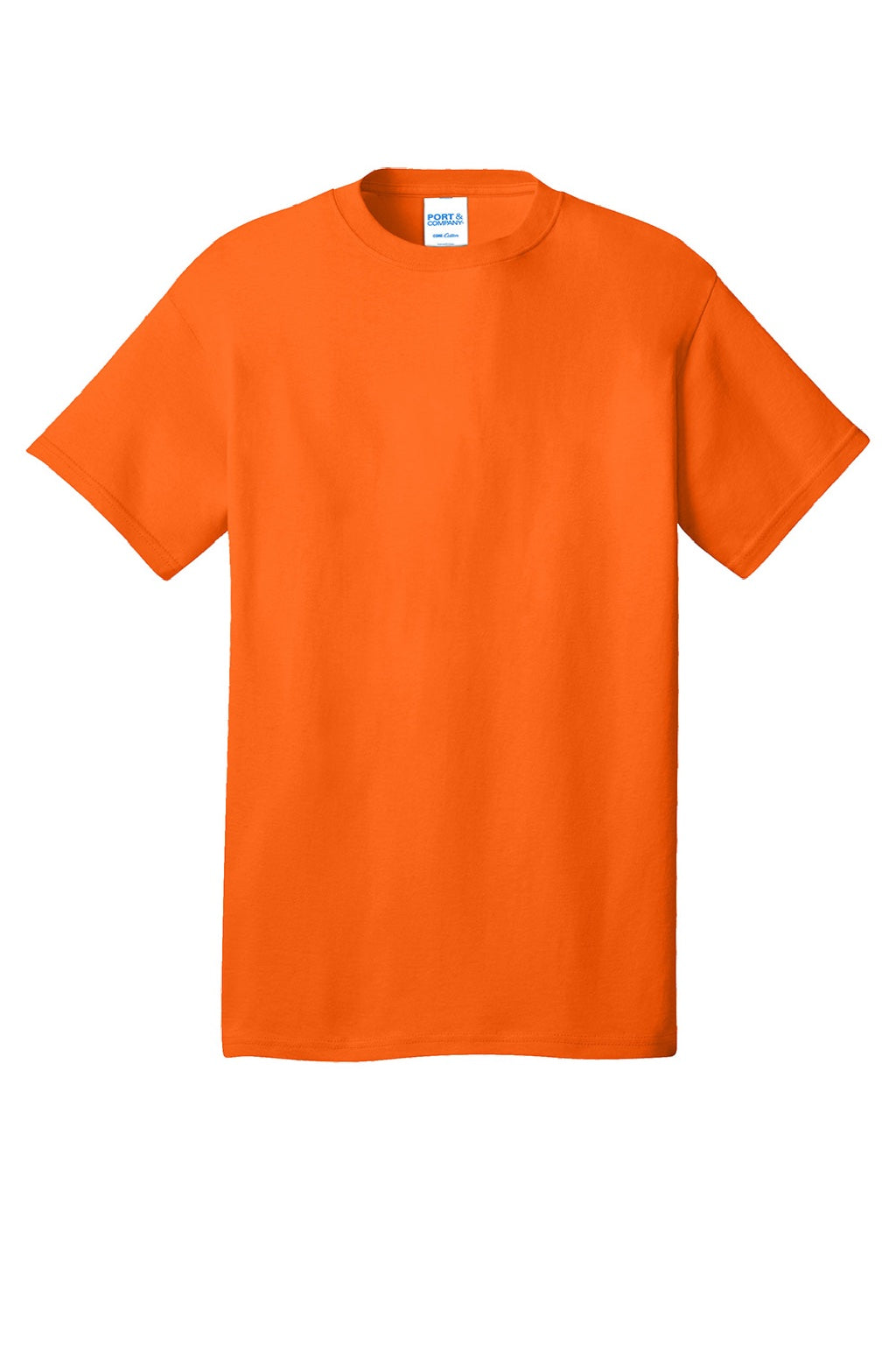 Mens Core Short Sleeve Crewneck T-Shirt - Safety Orange - NEW