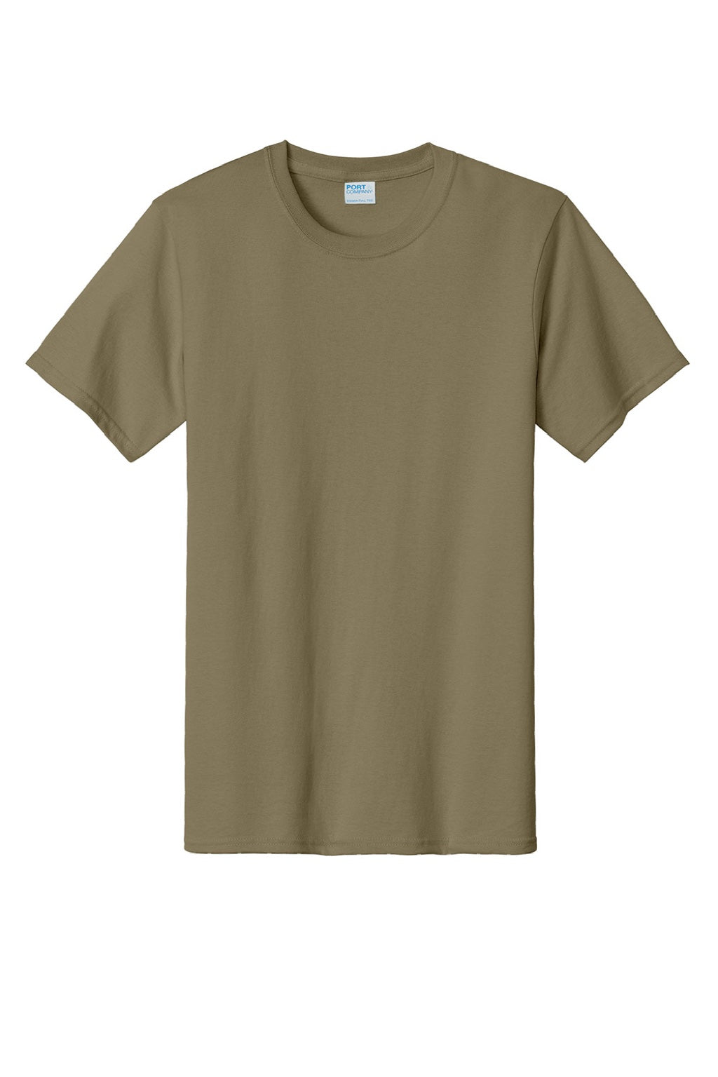 Mens Essential Short Sleeve Crewneck T-Shirt - Coyote Brown - NEW