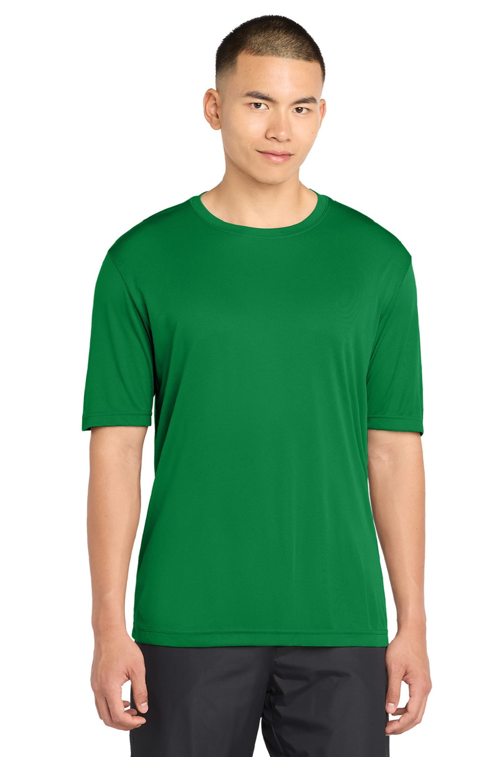 Mens Competitor Moisture Wicking Short Sleeve Crewneck T-Shirt - True Kelly Green - NEW