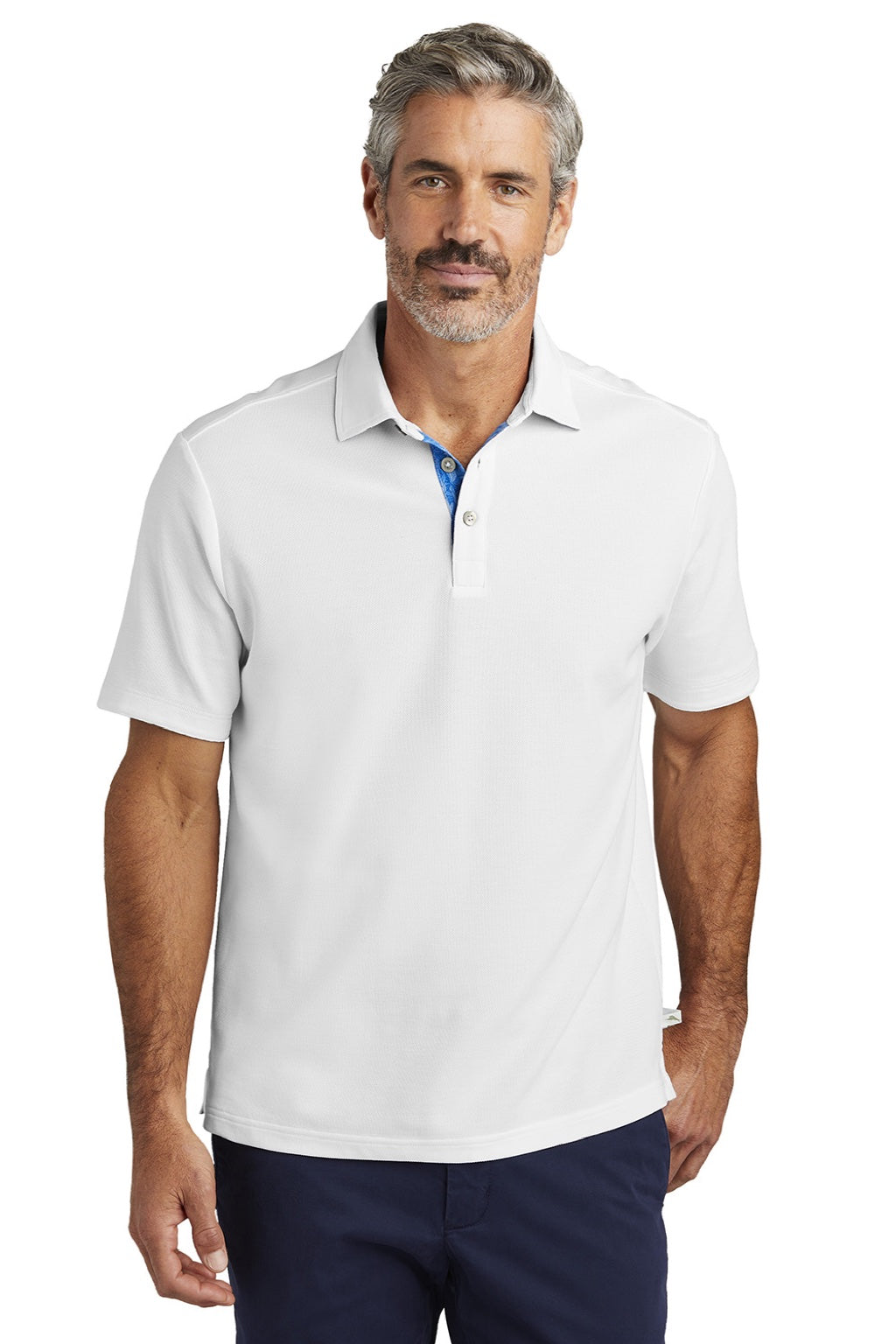 Mens 5 O Clock Short Sleeve Polo Shirt - Bright White - COMING SOON