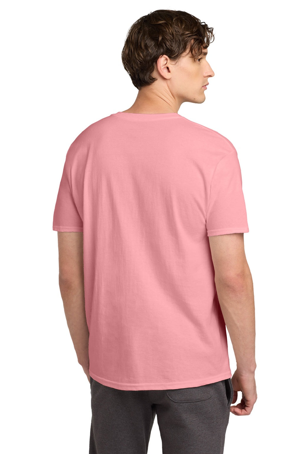Mens Short Sleeve Crewneck T-Shirt - Candy Pink - NEW