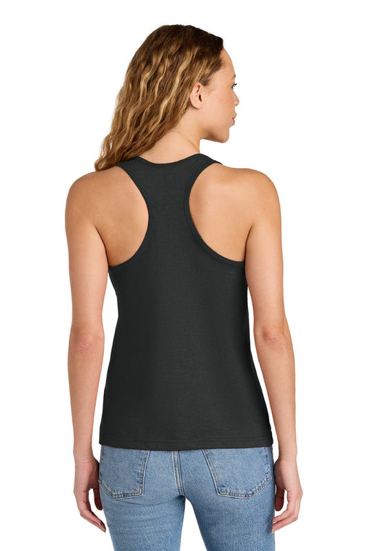 Womens Softstyle CVC Racerback Tank Top - Pitch Black Mist - NEW