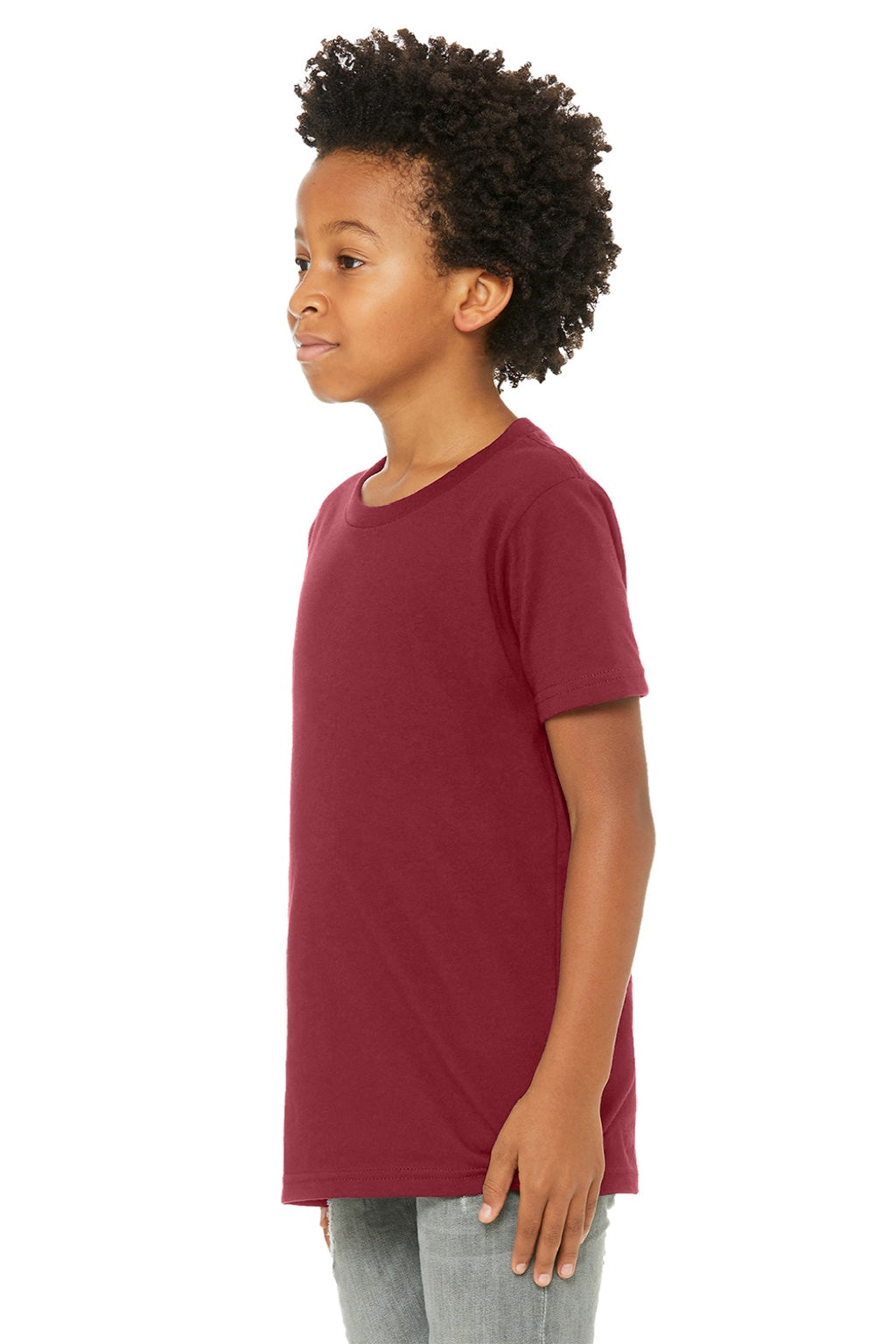 Youth Jersey Short Sleeve Crewneck T-Shirt - Cardinal Red - NEW