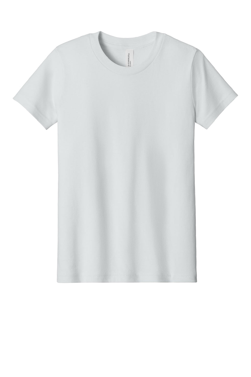 Youth Jersey Short Sleeve Crewneck T-Shirt - Silver Grey - NEW