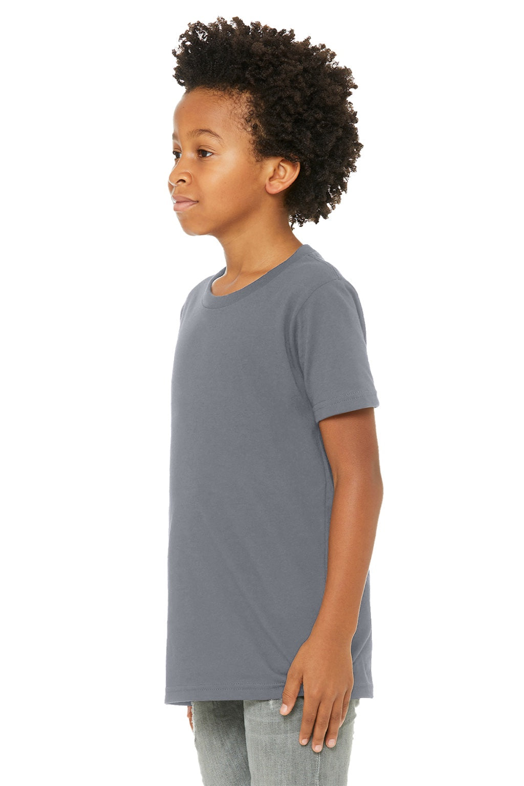 Youth Jersey Short Sleeve Crewneck T-Shirt - Storm Grey - NEW