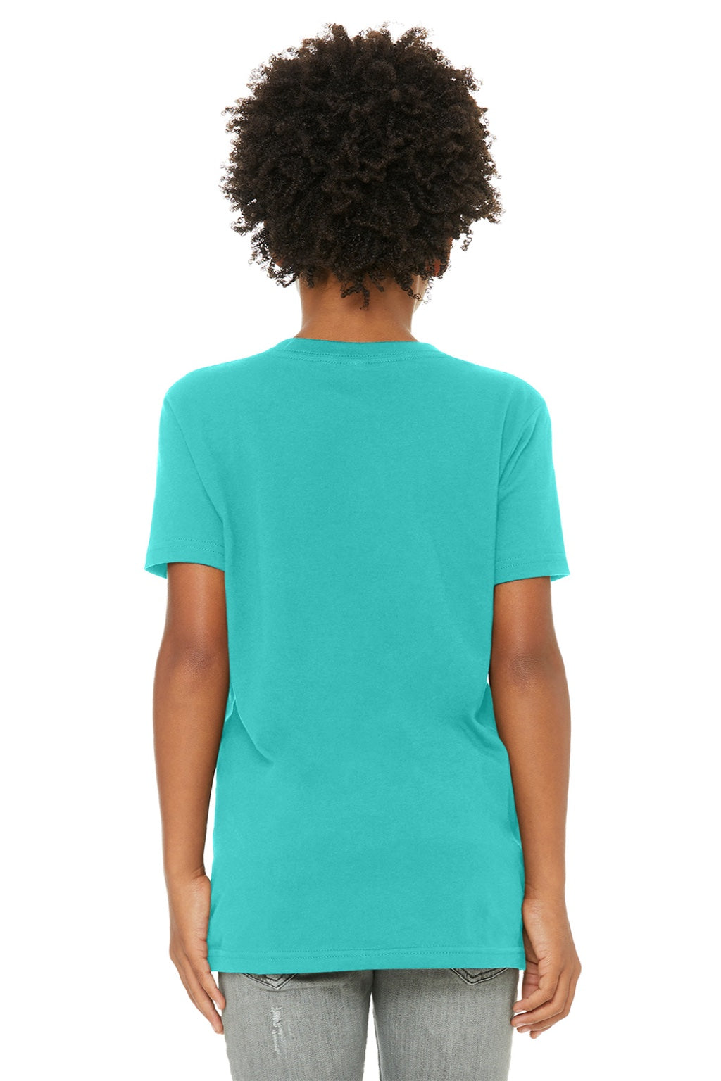 Youth Jersey Short Sleeve Crewneck T-Shirt - Teal Green - NEW