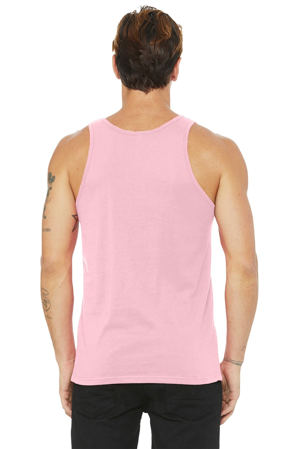 Mens Jersey Tank Top - Pink - NEW