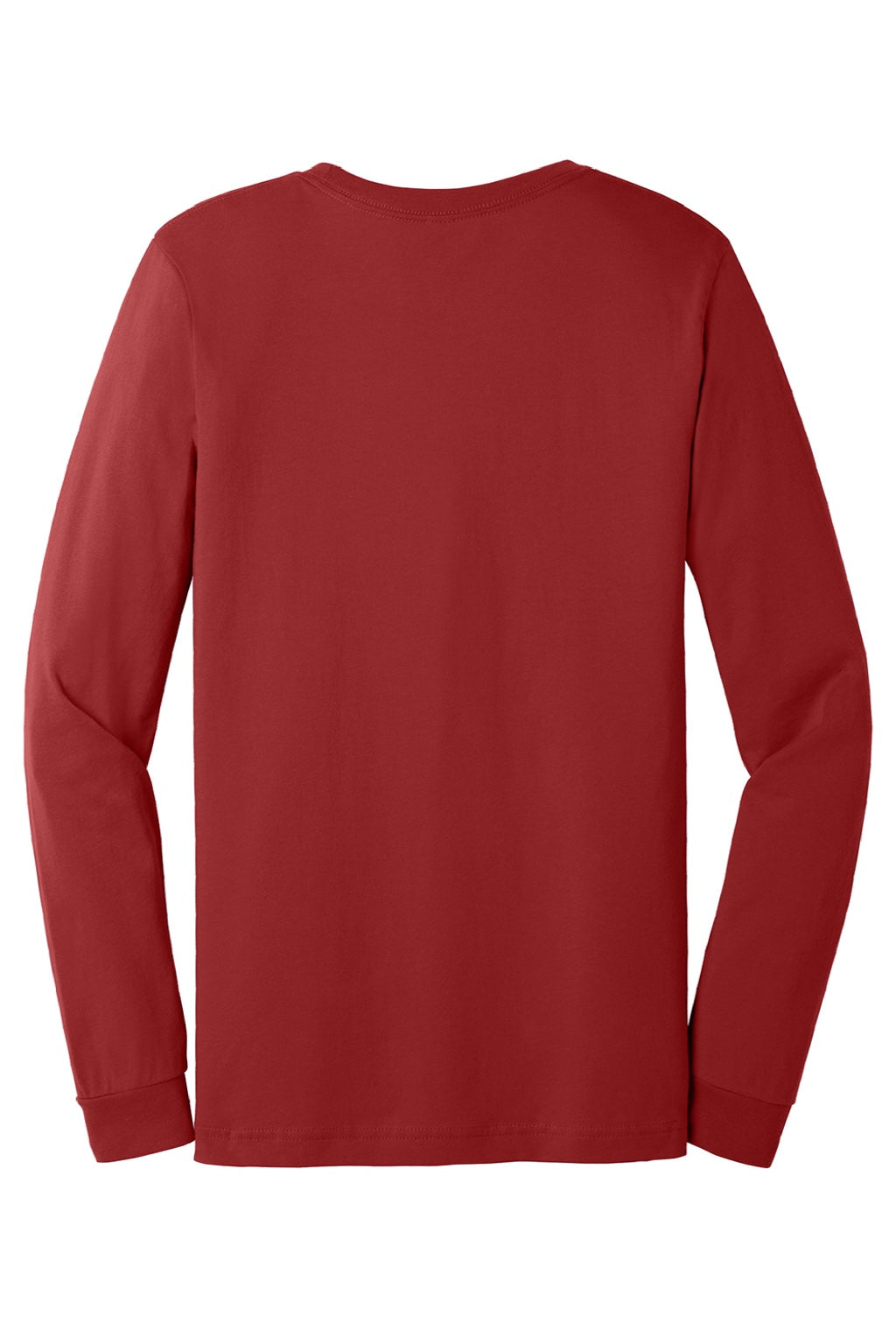 Mens Jersey Long Sleeve Crewneck T-Shirt - Canvas Red - NEW