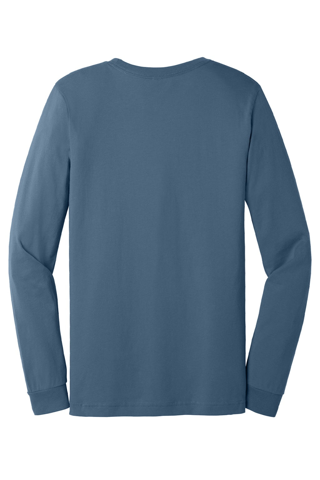 Mens Jersey Long Sleeve Crewneck T-Shirt - Steel Blue - NEW