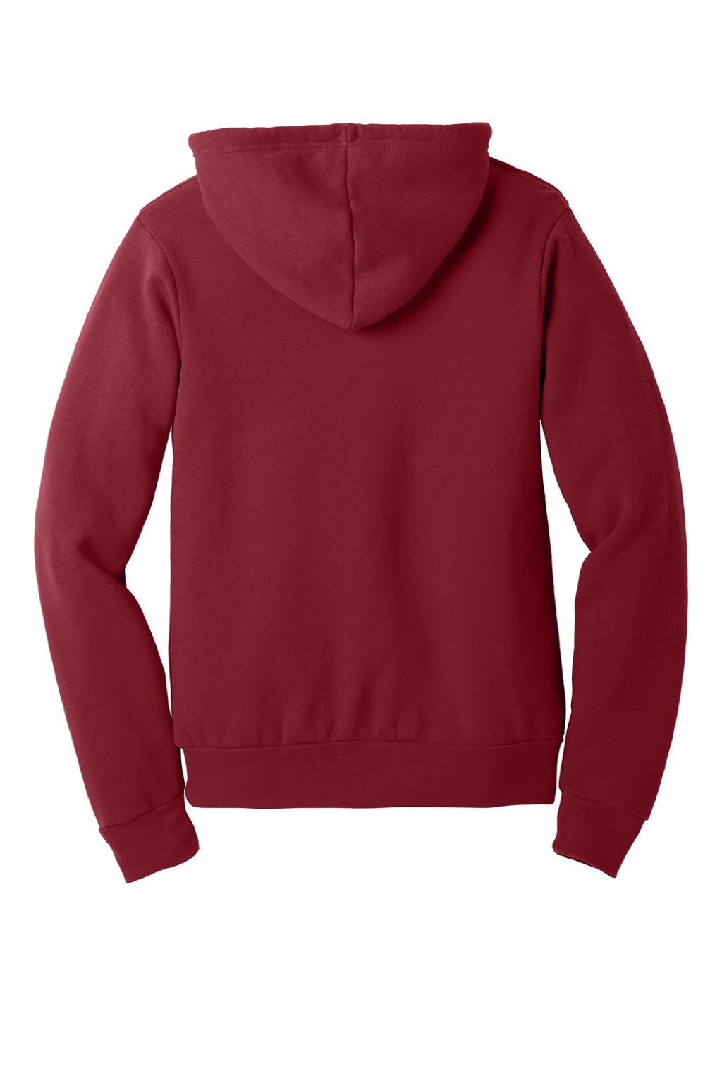 Mens Sponge Fleece Hooded Sweatshirt Hoodie w/ Pouch Pocket - Cardinal Red - NEW