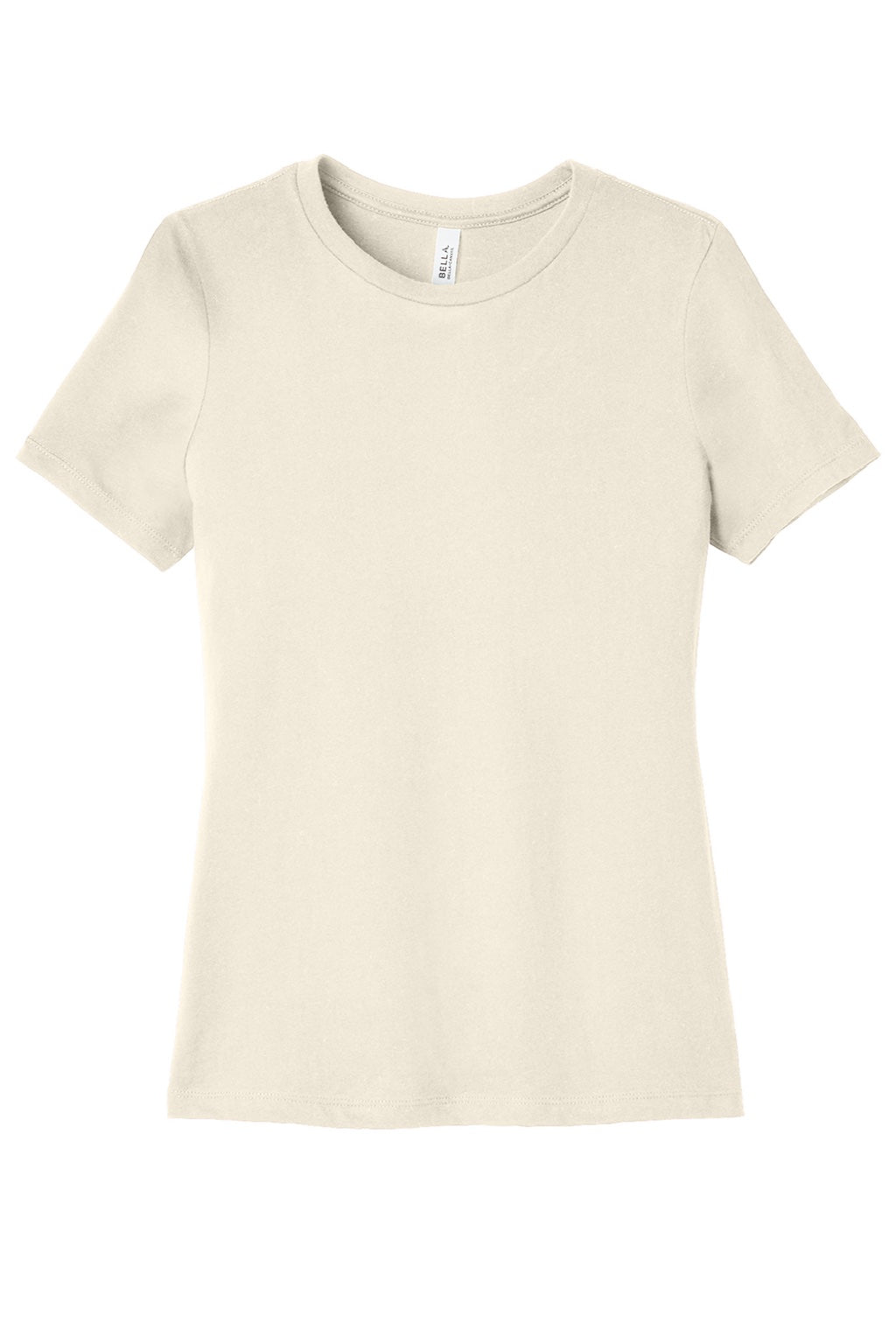 Womens Relaxed Jersey Short Sleeve Crewneck T-Shirt - Natural - NEW