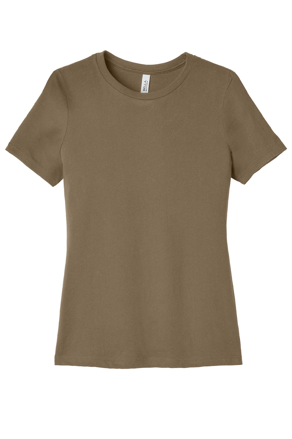 Womens Relaxed Jersey Short Sleeve Crewneck T-Shirt - Vintage Brown - NEW