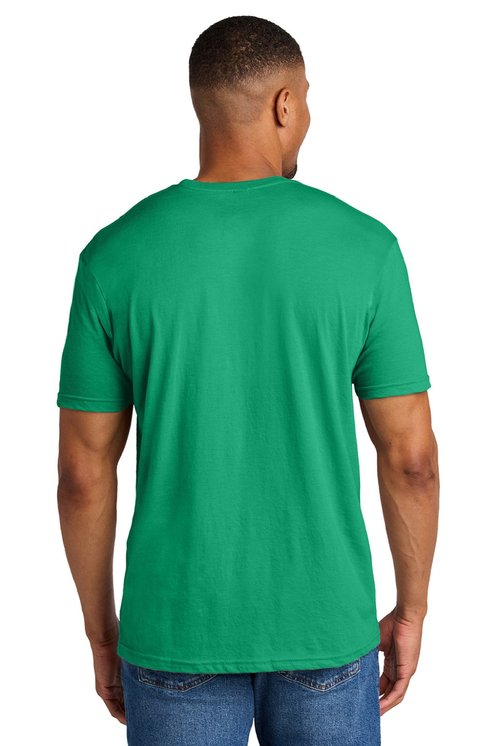 Mens Softstyle CVC Short Sleeve Crewneck T-Shirt - Kelly Green Mist - NEW