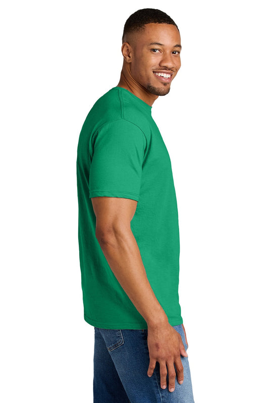 Mens Softstyle CVC Short Sleeve Crewneck T-Shirt - Kelly Green Mist - NEW
