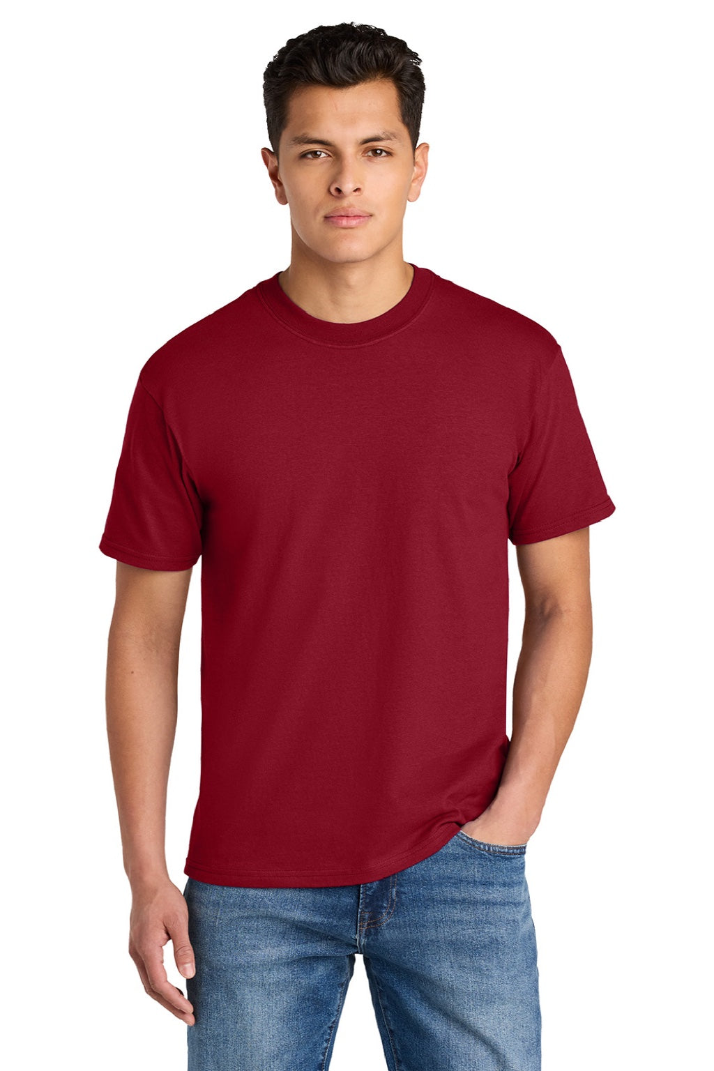 Mens Hammer Maxweight Short Sleeve Crewneck T-Shirt - Cherry Red - COMING SOON