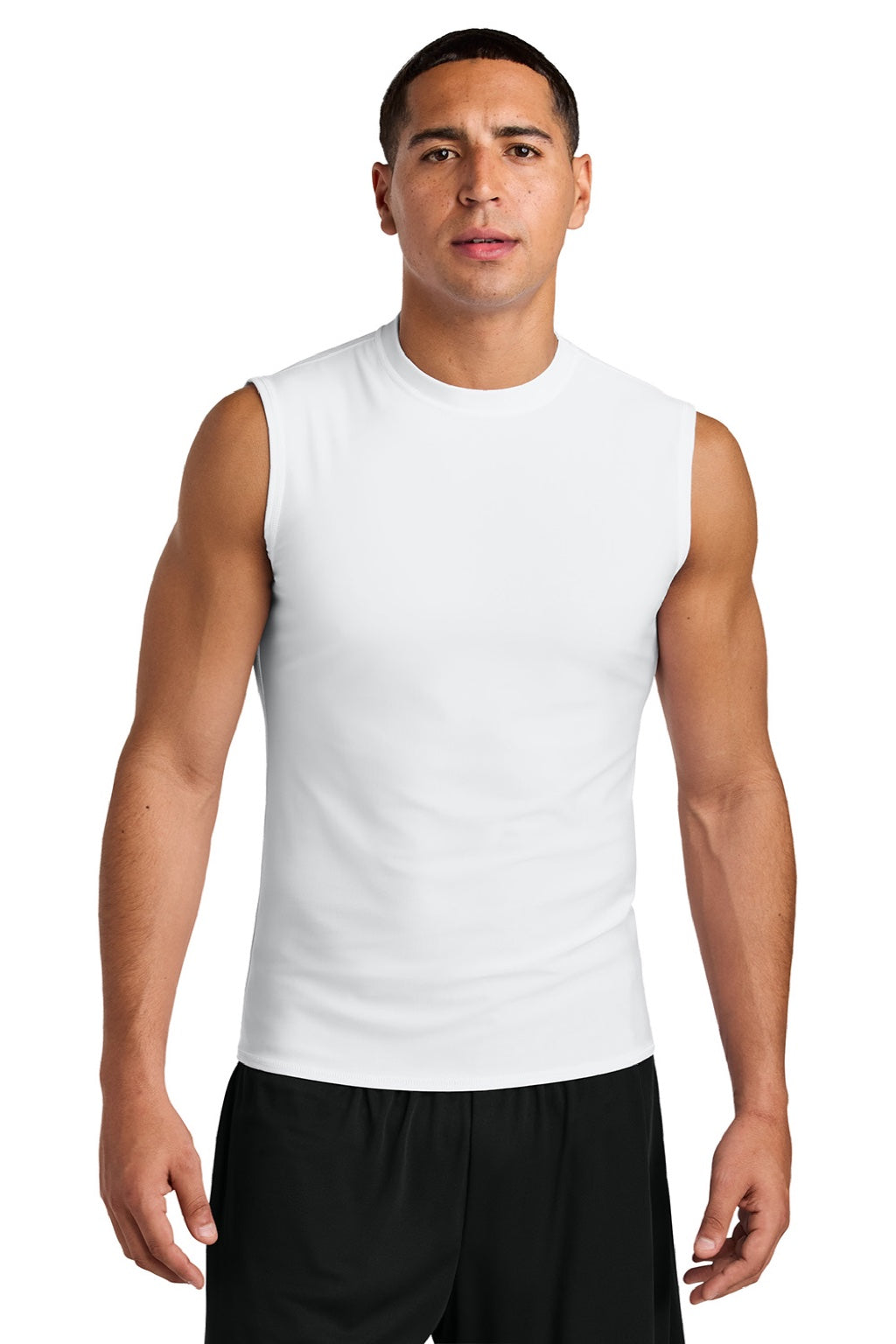 Mens Compression Muscle Tank Top - White - COMING SOON