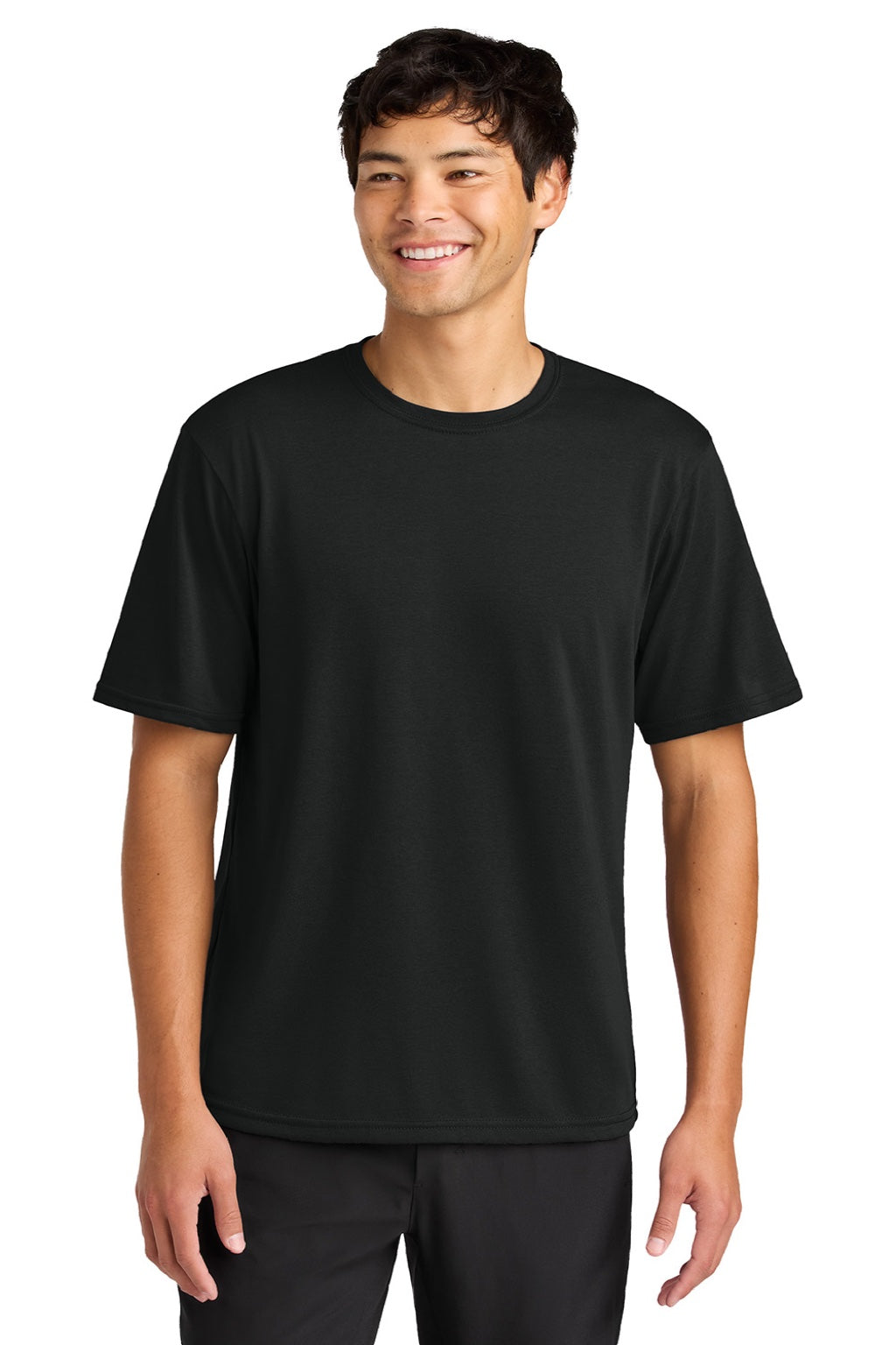 Mens Softek Short Sleeve Crewneck T-Shirt - Black - COMING SOON