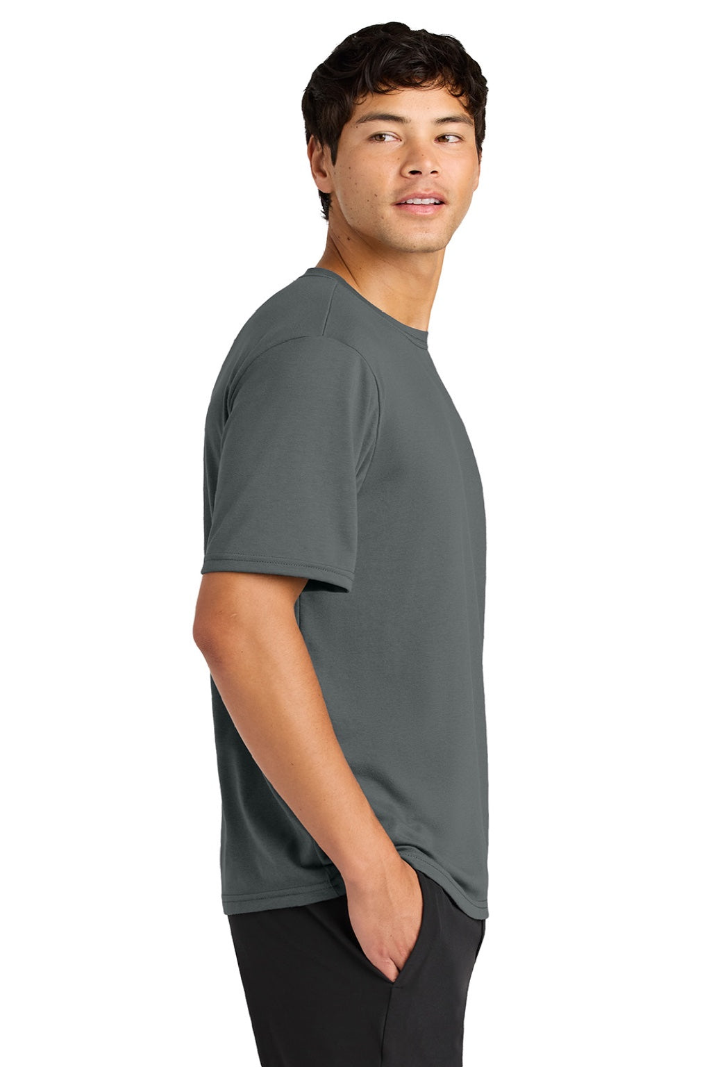 Mens Softek Short Sleeve Crewneck T-Shirt - Graphite Grey - COMING SOON
