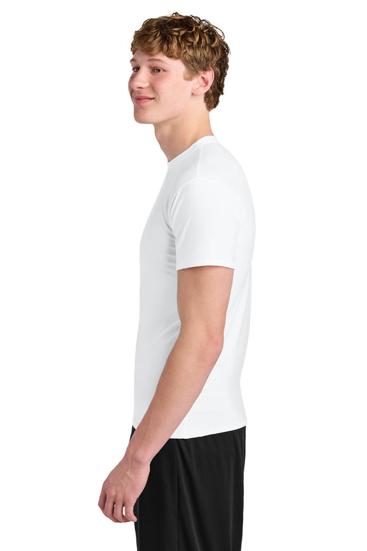 Mens Compression Short Sleeve Crewneck T-Shirt - White - COMING SOON
