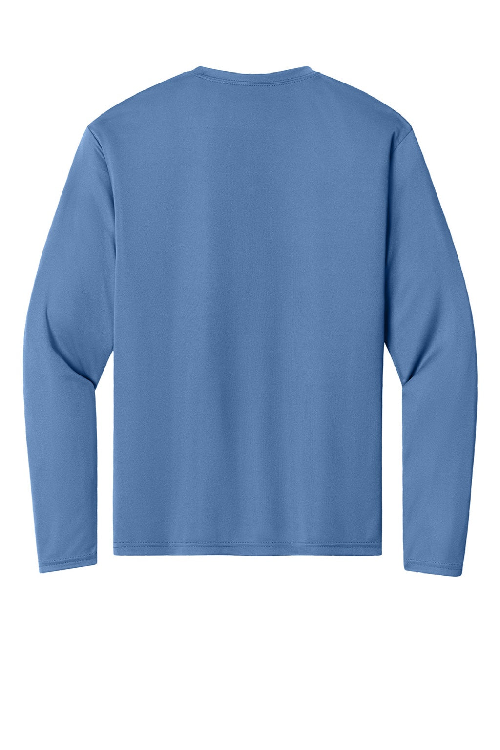 Mens Performance Moisture Wicking Long Sleeve Crewneck T-Shirt - Light Blue