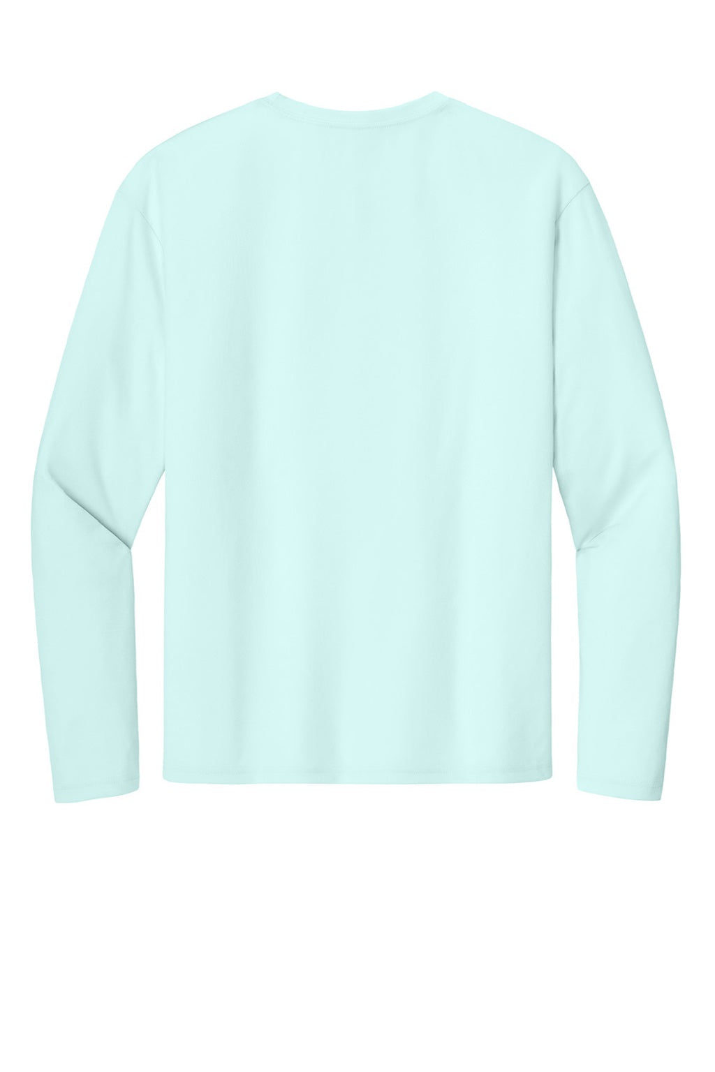 Mens Performance Moisture Wicking Long Sleeve Crewneck T-Shirt - Pastel Blue