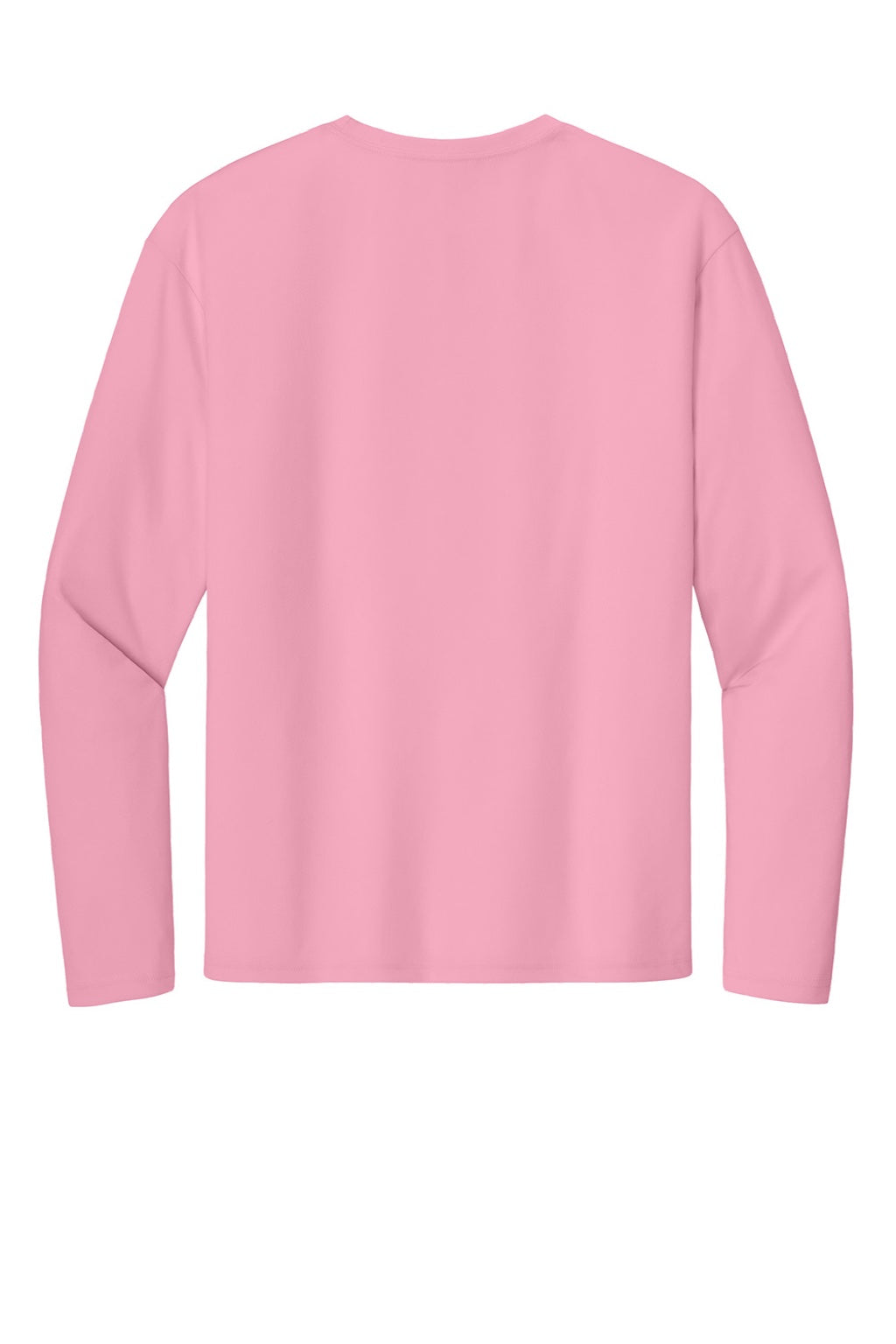 Mens Performance Moisture Wicking Long Sleeve Crewneck T-Shirt - Pink