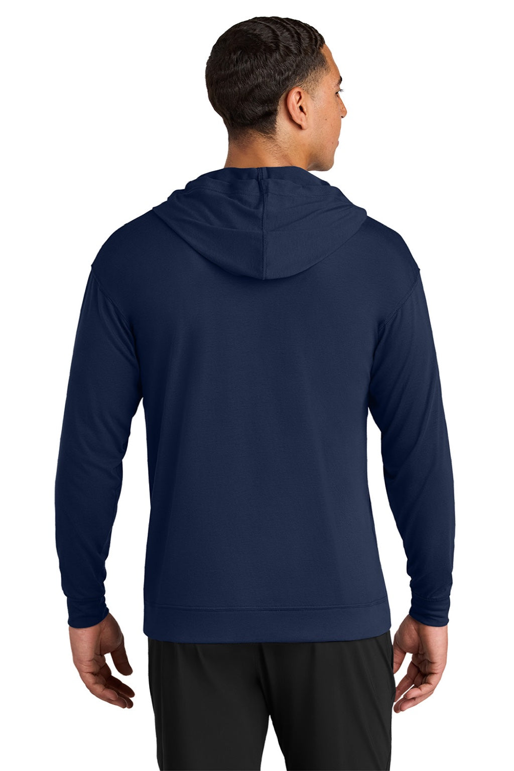 Mens Softek Long Sleeve Hooded T-Shirt Hoodie - Navy Blue - COMING SOON