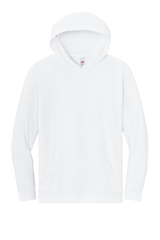 Mens Softek Long Sleeve Hooded T-Shirt Hoodie - White - COMING SOON