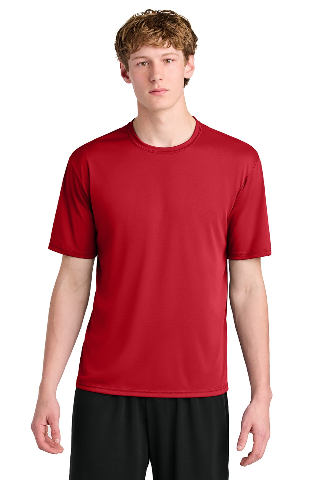 Mens AirFlex Short Sleeve Crewneck T-Shirt - Scarlet Red - COMING SOON