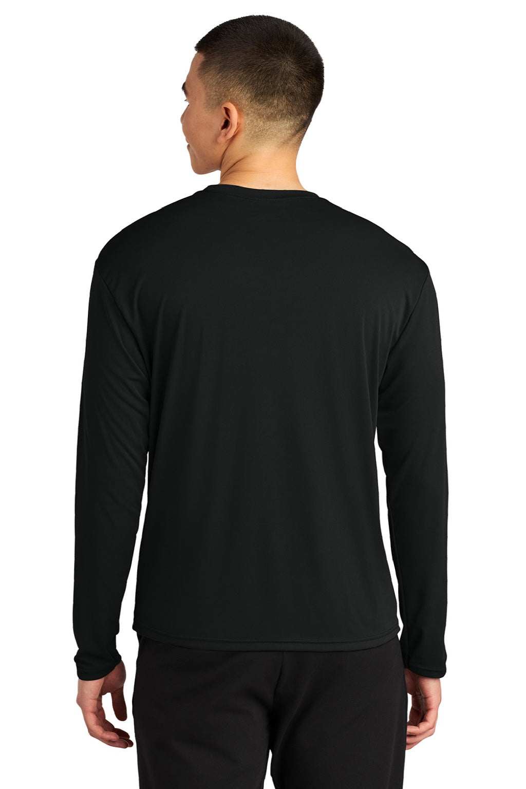 Mens AirFlex Long Sleeve Crewneck T-Shirt - Black - COMING SOON