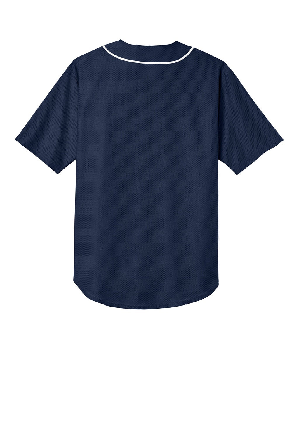 Mens Short Sleeve Full Button Baseball Jersey - Navy Blue - COMING SOON