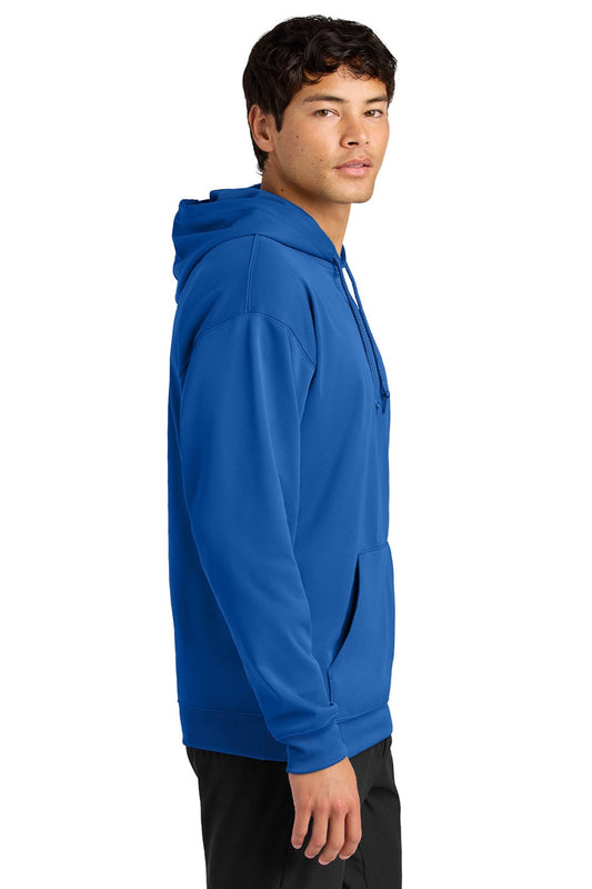 Mens Sprint Tech Fleece Hooded Sweatshirt w/ Pouch Pocket - Royal Blue