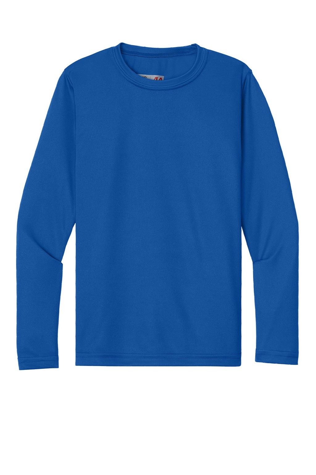 Youth Cooling Performance Long Sleeve Crewneck T-Shirt - Royal Blue - COMING SOON