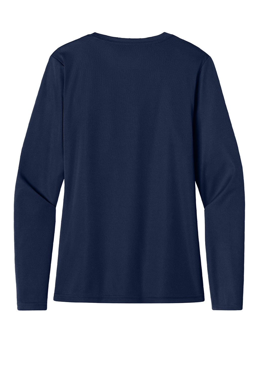 Womens Cooling Performance Long Sleeve Crewneck T-Shirt - Navy Blue - COMING SOON