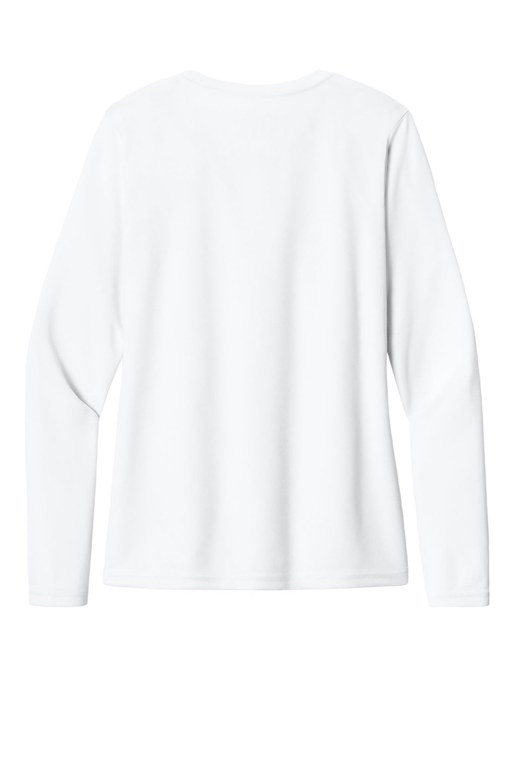 Womens Cooling Performance Long Sleeve Crewneck T-Shirt - White - COMING SOON