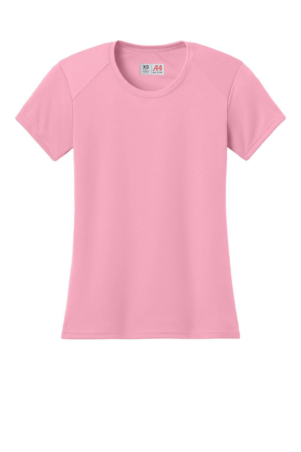 Womens Performance Moisture Wicking Short Sleeve Crewneck T-Shirt - Pink