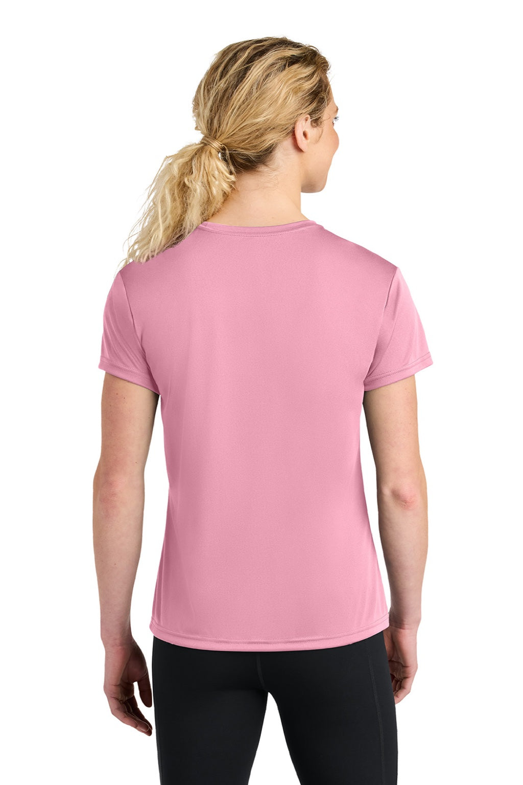 Womens Performance Moisture Wicking Short Sleeve Crewneck T-Shirt - Pink