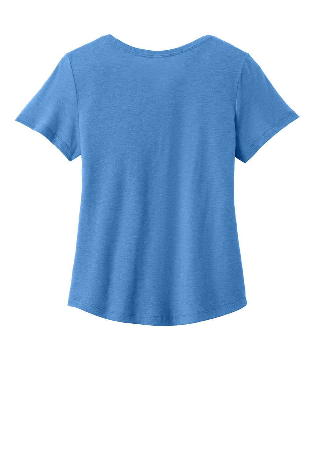 Womens Short Sleeve Scoop Neck T Shirt - Azure Blue - NEW